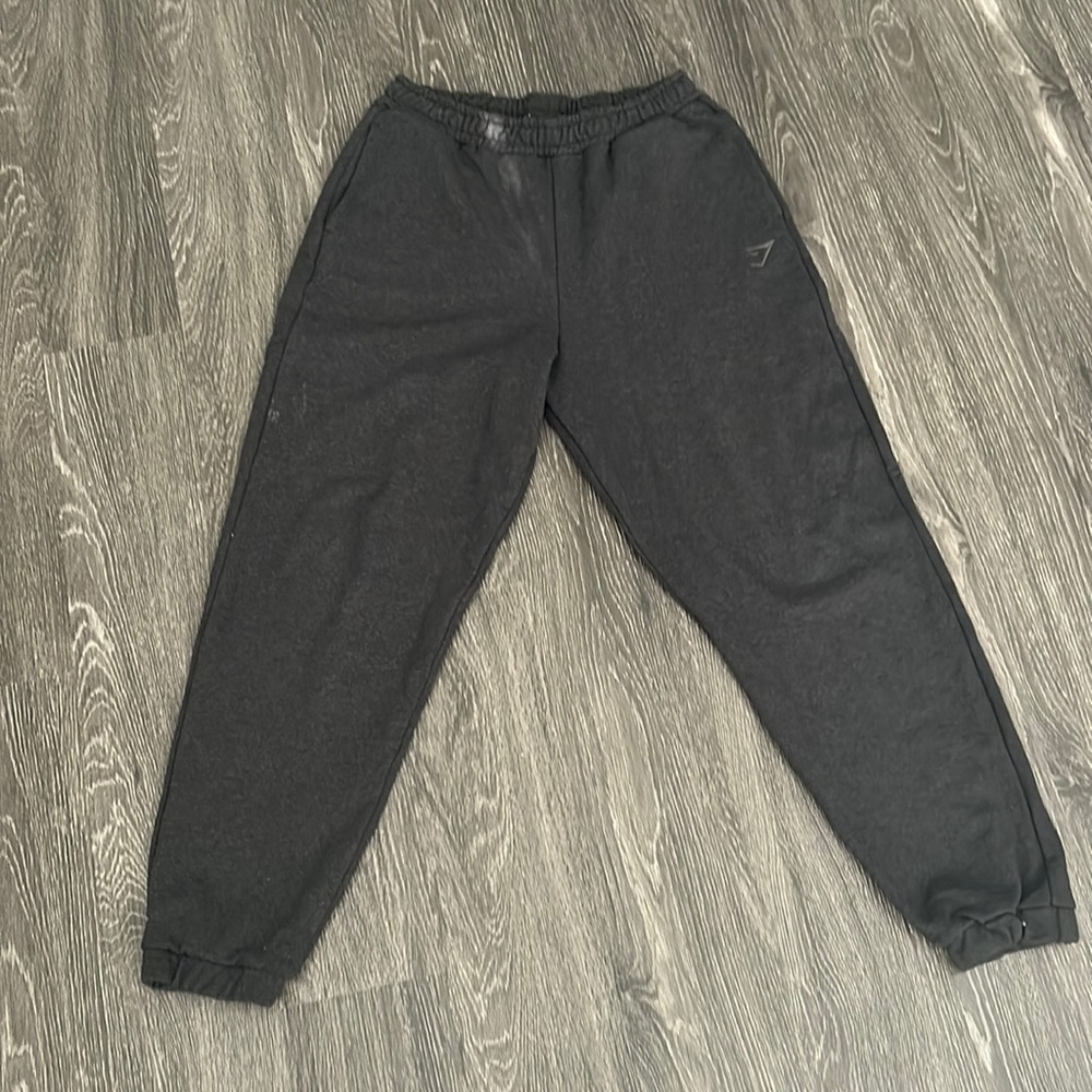 Gray gym shark sweat pants woman size m